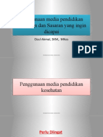 Pertemuan 4 Penggunaan Media Pendidikan Kesehatan Dan Sasaran Yang Ingin DiCapai