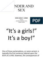 Gender and SEX: John Carlo C. Lorbis