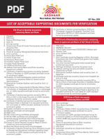 List of Acceptable Supporting Documents For Verification: POI (Proof of Identity) Documents Containing Name and Photo