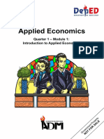 Applied Economics11 - q1 - m1 - Introduction To Applied Economics