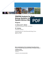 P50/P90 Analysis for Solar Energy Systems Using the System Advisor Model