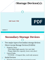 Secondary Storage Devices (1) :: Magnetic Disks