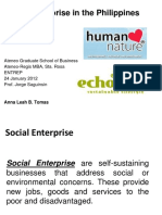 Social Enterprise in the Philippines: Case Studies of Human Nature and Echo Store