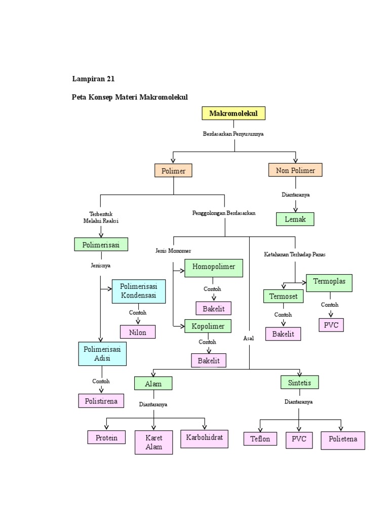 210 Peta Konsep Materi Makromolekul New