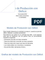 Modelo de Producción Con Déficit