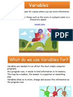Computer Coding Lesson 7 Variables
