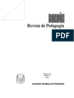 Sociedad Española de Pedagogía: Volumen 65 Número 3 2013