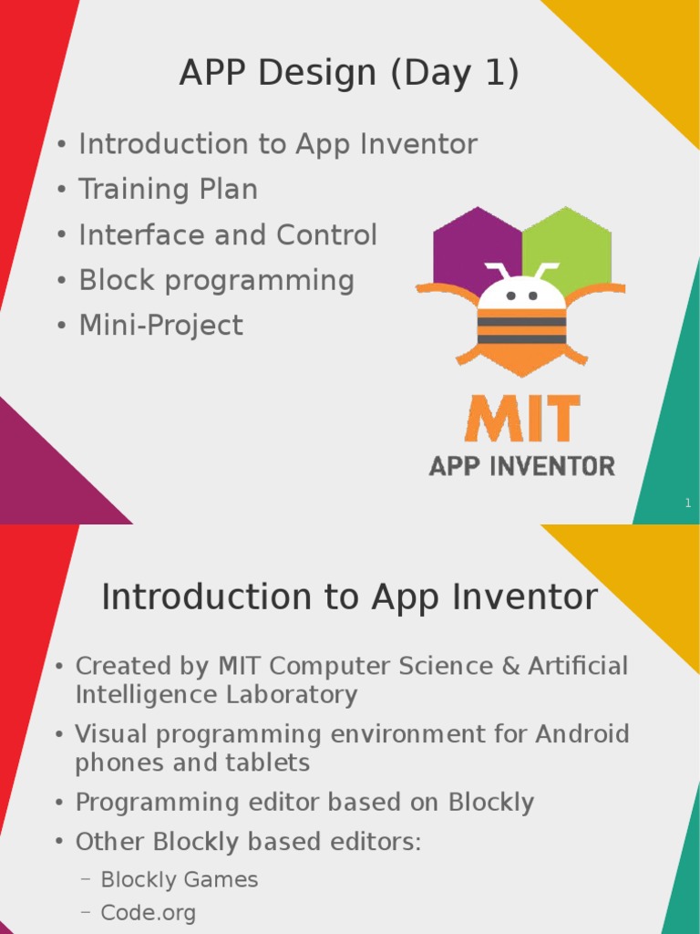 App Inventor Day 1 PDF | PDF