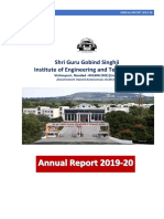 SGGSIET Annual Report Highlights Achievements in 2019-20