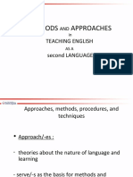 Methods Approaches: Teaching English Second LANGUAGE