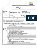 Course Specification Template Emergency