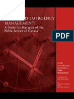 Crisis and Emergency Management:: A Guide For Managers of The Public Service of Canada