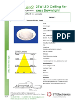 25W LED Ceiling Re-Cess Downlight: Project Title: Punggol North C13 Code: F1 Luminaire Location