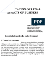 Presentation of Legal Aspects of Business