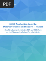 M365 Application Security Data Governance Shadow IT Report