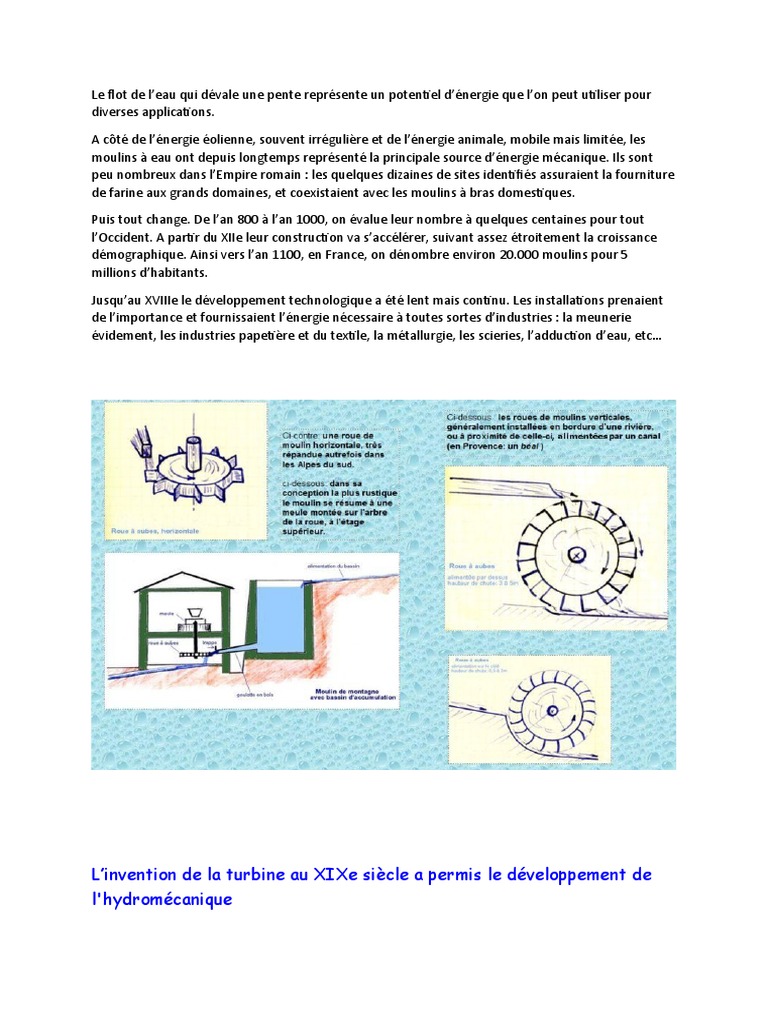 L énergie Son Rôle Ses Sources Et Ses Formes Cm2 Hydraulique | PDF | Énergie éolienne | Gaz à effet de serre