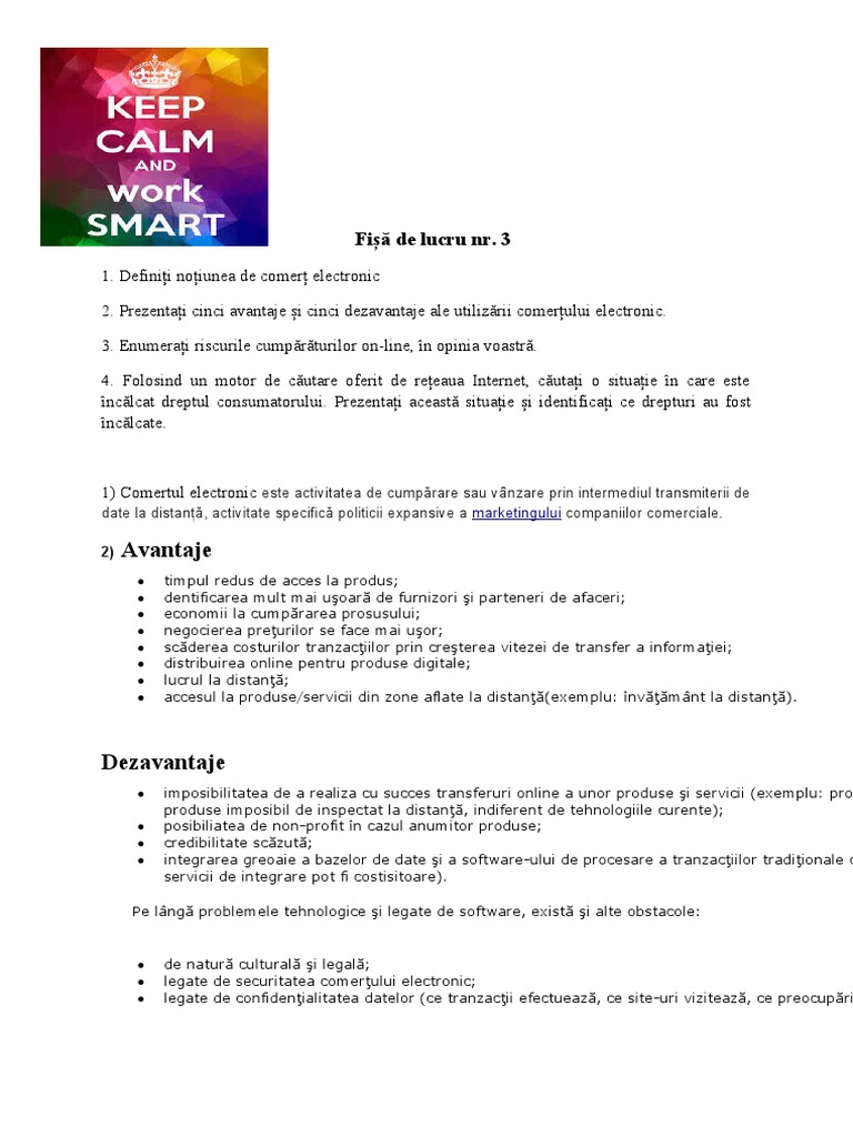 Fisa 3 | PDF