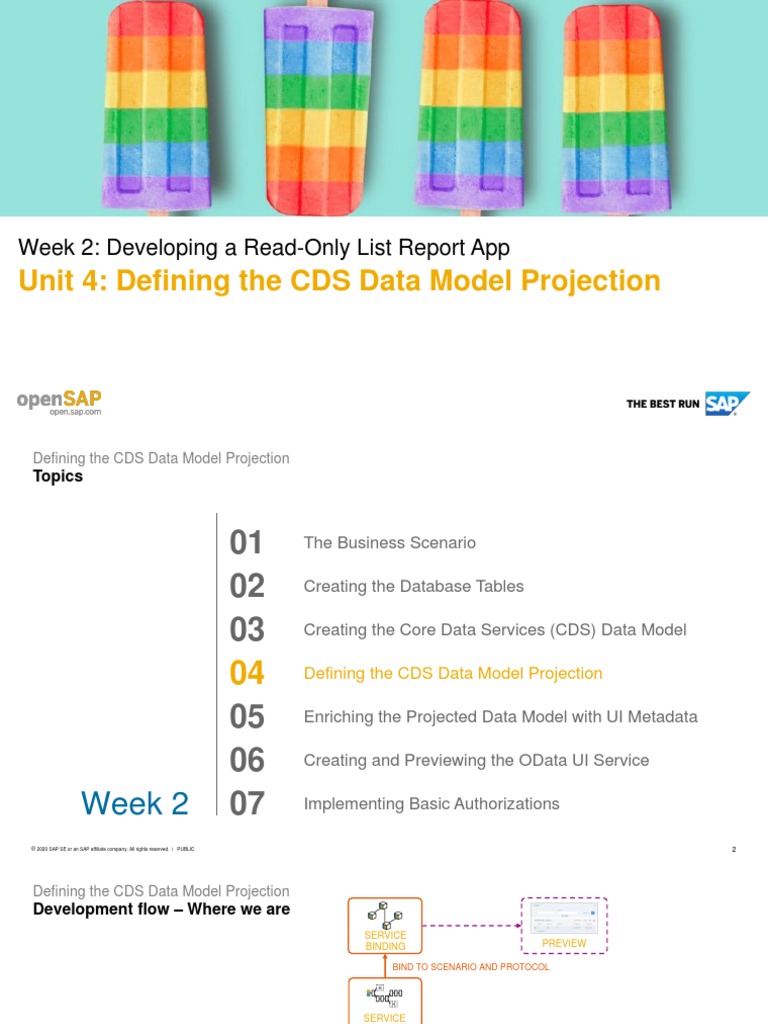 Unit 4 Defining The CDS Data Model Projection Week 2 Developing A