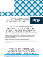 Teknis Penyusunan Manual Media FTK Uin Sunan Ampel