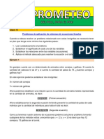 Problemas Con Ecuaciones Lineales PDF