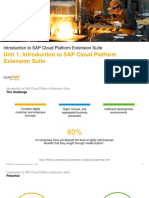 Introduction To SAP Cloud Platform Extension Suite