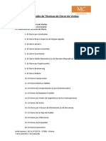 Compendio de Tecnicas de Cierre de Venta PDF