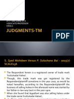 Judgments-Tm: Dr. P. Sree Sudha, LL.D Associate Professor Dsnlu