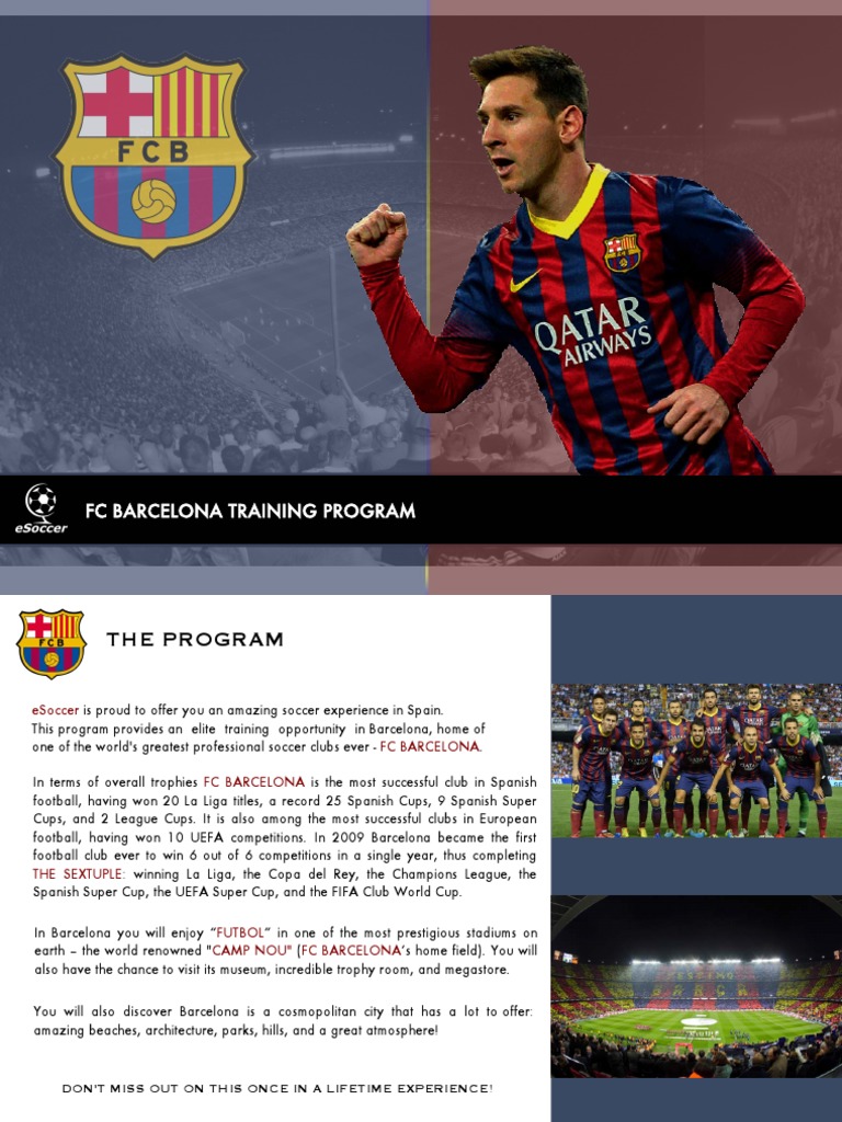 Soccer Training PDF Fc Barcelona Sports