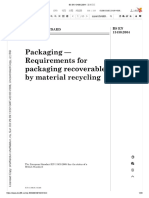 BS EN 13430-2004 - Packaging Requirements For Packagig Recoverable by Material Recycling PDF