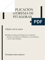 Aplicación Teorema de Pitágoras