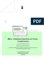 Estatística Descritiva com Excel - Complementos sobre amostragem