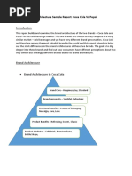 Building Brand Architecture Sample Report: Coca Cola Vs Pepsi