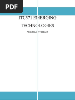 ITC571 - Emerging Technologies and Innovation - Assessment Item 5