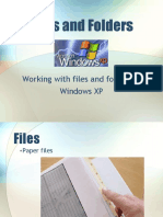 Working With Files and Folders in Windows XP
