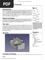 Basic TechDraw Tutorial FreeCAD