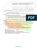 5.1 Importância Do Ar para Os Seres Vivos - Constituintes Do Ar e Importância Dos Gases - Ficha de Trabalho (2) - Soluções