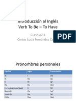 A 1.octubre - Introducción Al Inglés - Verb To Be and Have Got