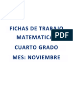 Fichas de Trabajo Matematicas