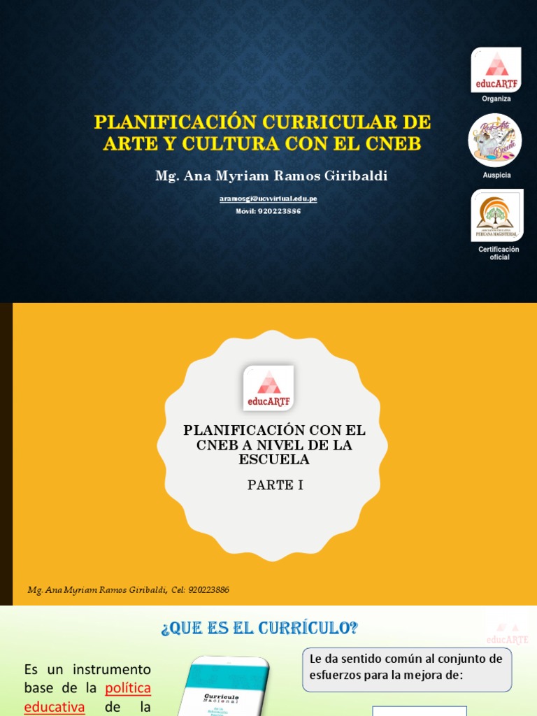 Planificación Curricular en Arte y Cultura | PDF | Plan de estudios ...