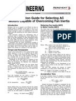 Application Guide For Selecting AC Motors Capable of Overcoming Fan Inertia FE 1800