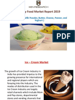 India Dairy Food Market Report 2019: Ice-Cream, Milk Powder, Butter, Cheese, Paneer, and Yoghurt)