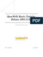 Openwells Basics Training Manual 200311102 PDF