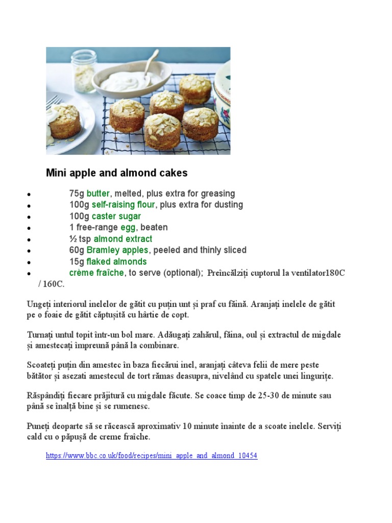 Mini Apple and Almond Cakes, by Mary Barry PDF