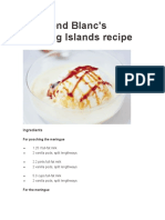 Floating Islands Recipe