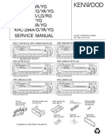 KRC-17G/YA/YG KRC-194A/G/YA/YG KRC-266LA/LG/RG KRC-27YA/YG KRC-2904YA/YG KRC-294A/G/YA/YG Service Manual