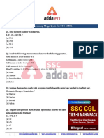 Formatted Reasoning Mega Quiz For SSC CHSL 2 PDF