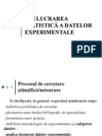 Pr. 3 - Prelucrarea Statistica A Datelor - TESTE DE VALABILITATE