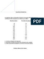Taller de Estadistica (Regresion Exp) PDF
