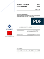 NTC 2046 - 1998 Detectores de Temperatura PDF