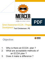 Direct Assessment ECDA - Program Development: Ted Christensen, PE